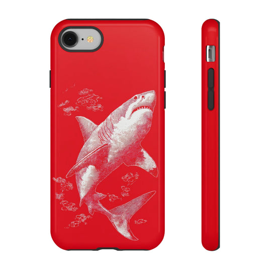The Shark - Etching Style Series Graphic Tough Phone Cases