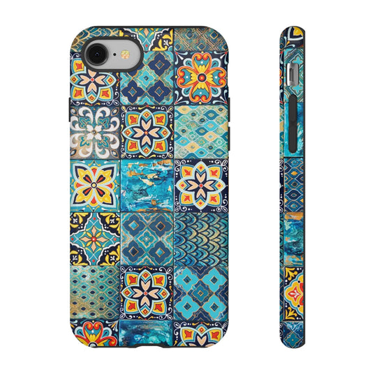 Vintage Mosaic Tile Graphic Tough Phone Cases