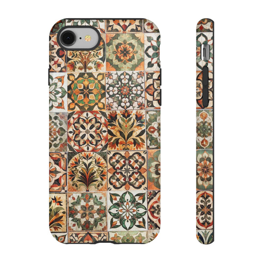 Vintage Mosaic Tile Graphic Tough Phone Cases