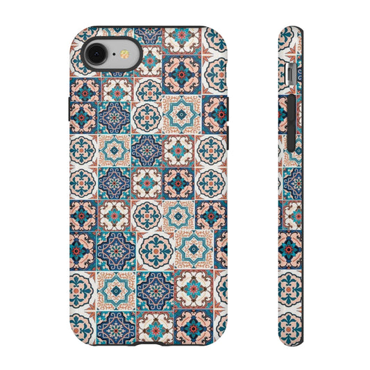 Vintage Mosaic Tile Graphic Tough Phone Cases