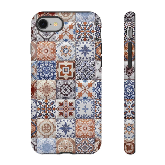 Vintage Mosaic Tile Graphic Tough Phone Cases