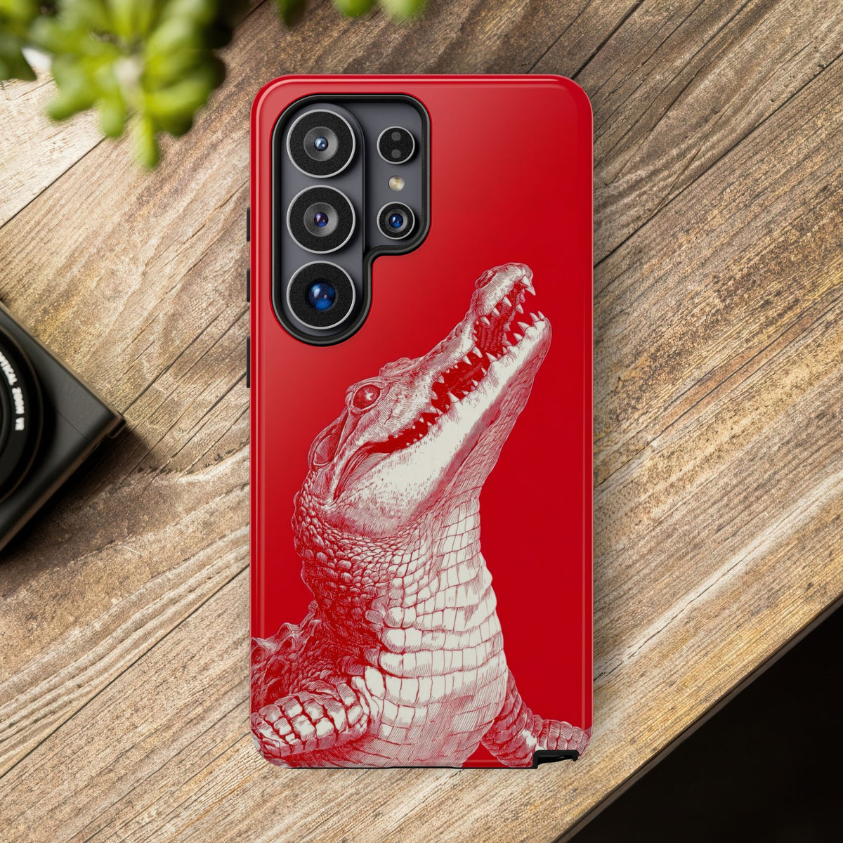 The Crocodile - Etching Style Series Graphic Tough Phone Cases