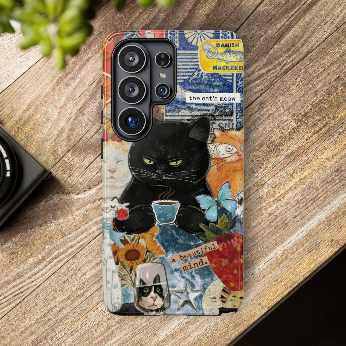 Aesthetic Cats Case - Vintage Kitty Graphic Tough Phone Cases