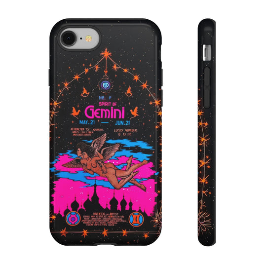 Spirit of Gemini - Vintage Zodiac Sign Graphic Tough Phone Cases