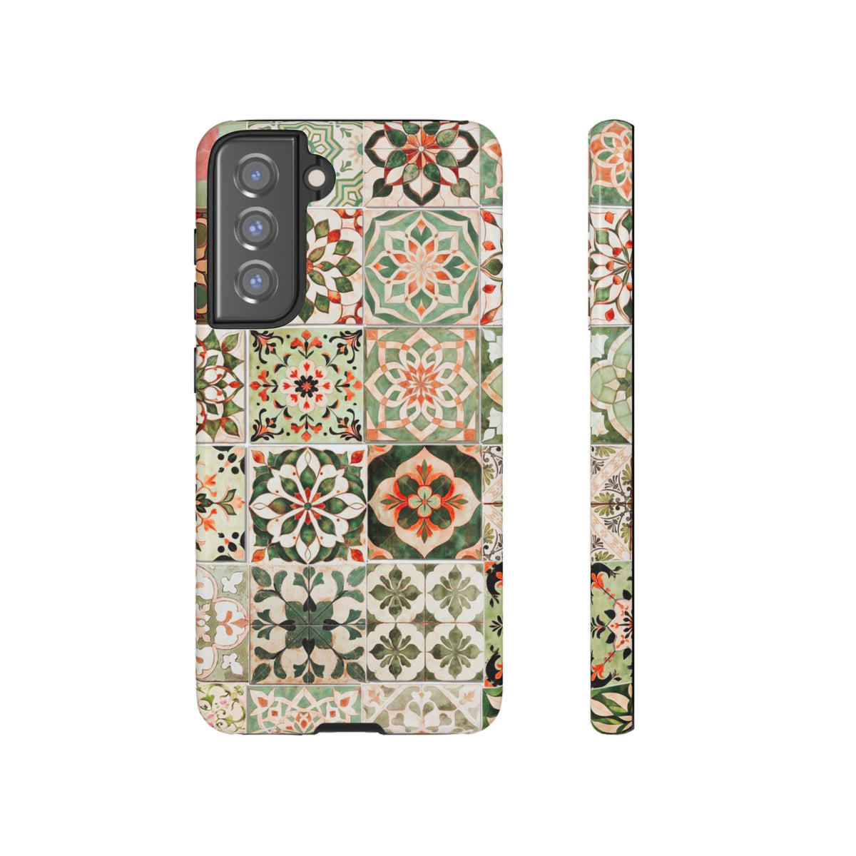 Vintage Mosaic Tile Graphic Tough Phone Cases