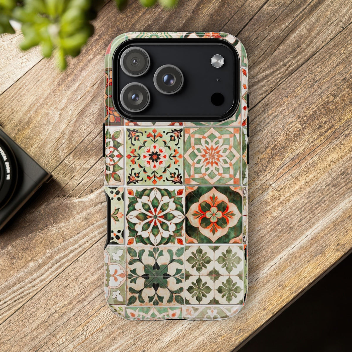 Vintage Mosaic Tile Graphic Tough Phone Cases