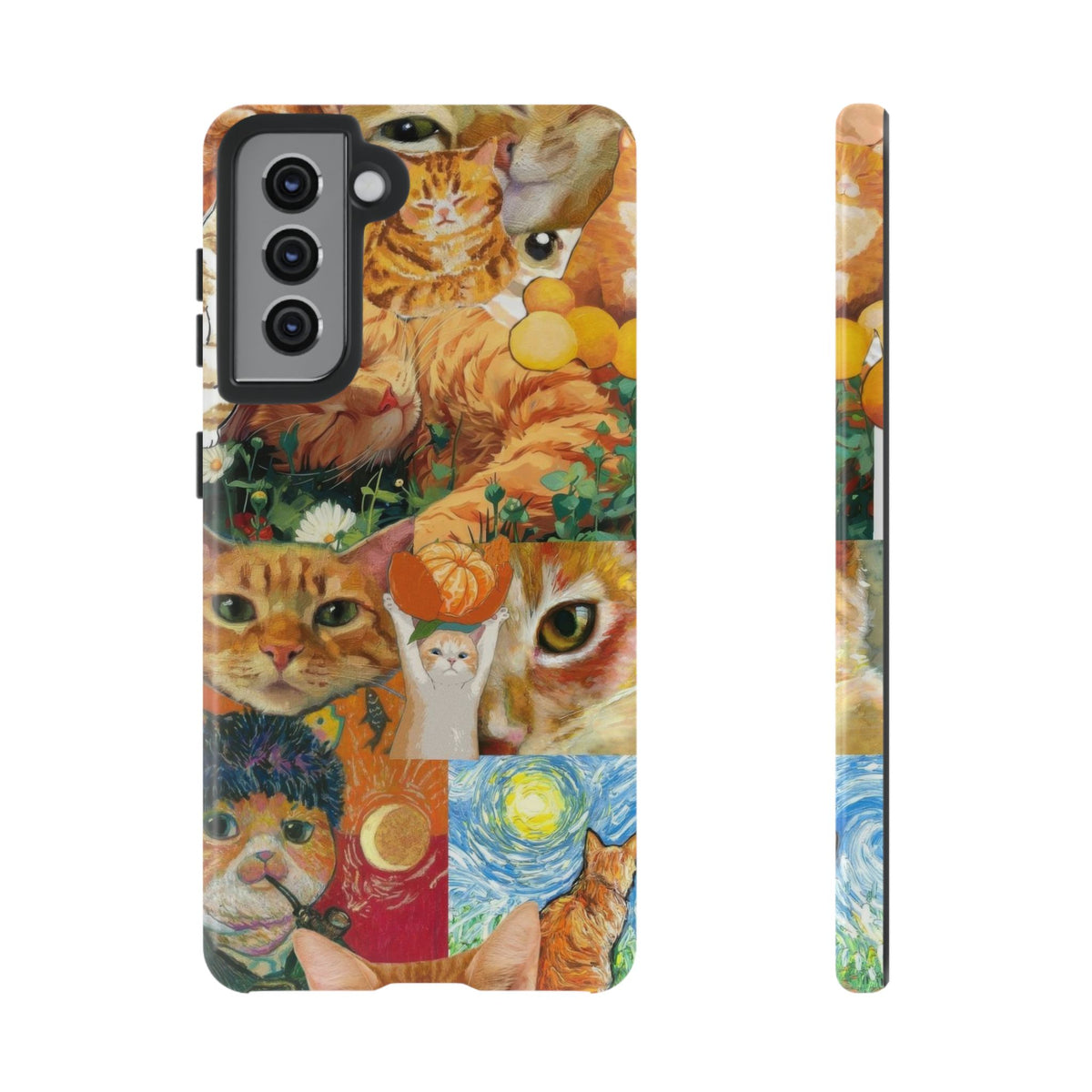 Aesthetic Cats Case - Vintage Kitty Graphic Tough Phone Cases