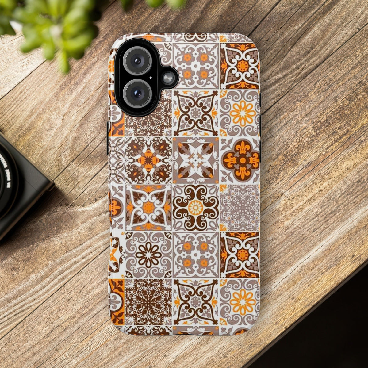 Vintage Mosaic Tile Graphic Tough Phone Cases