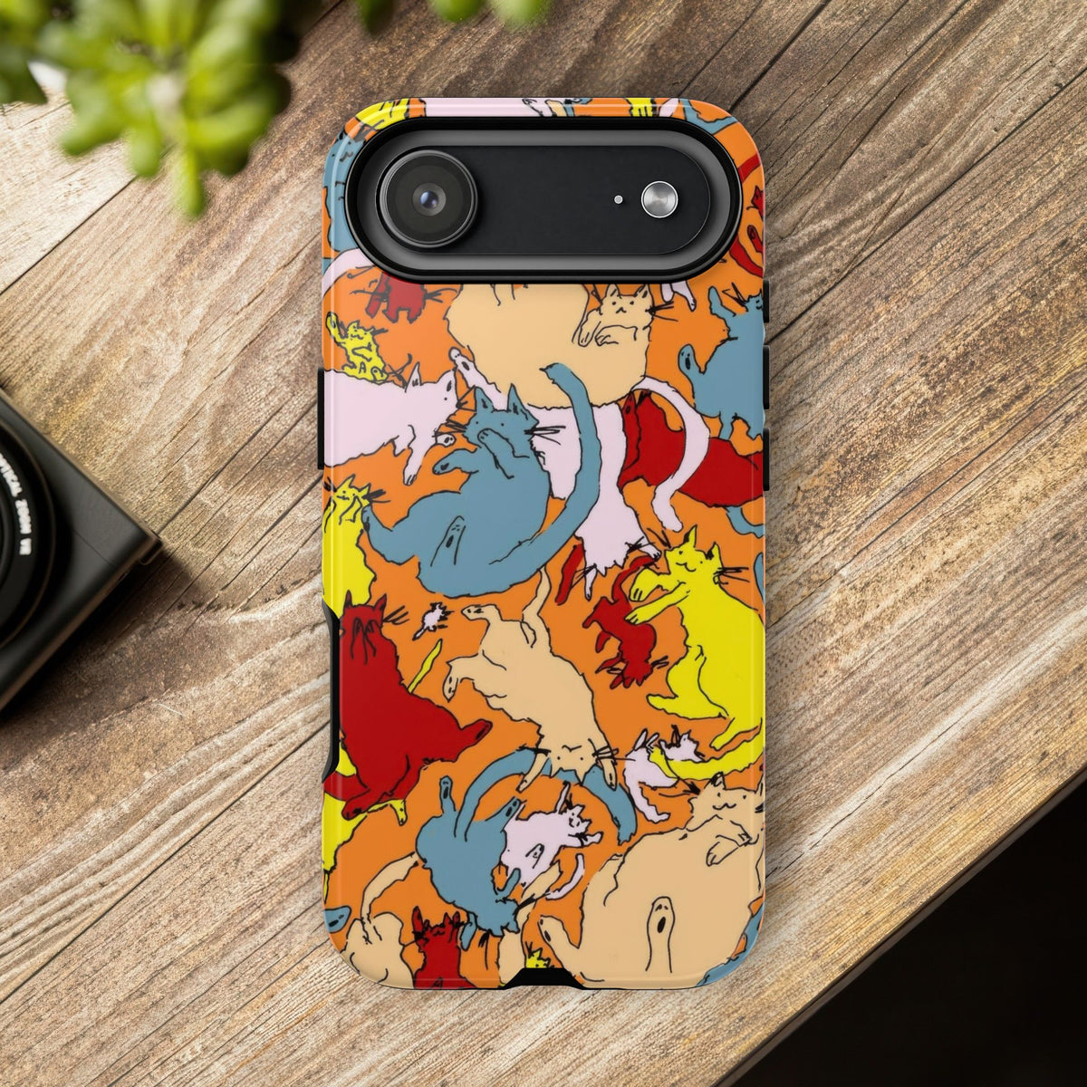 Aesthetic Cats Case - Vintage Kitty Graphic Tough Phone Cases