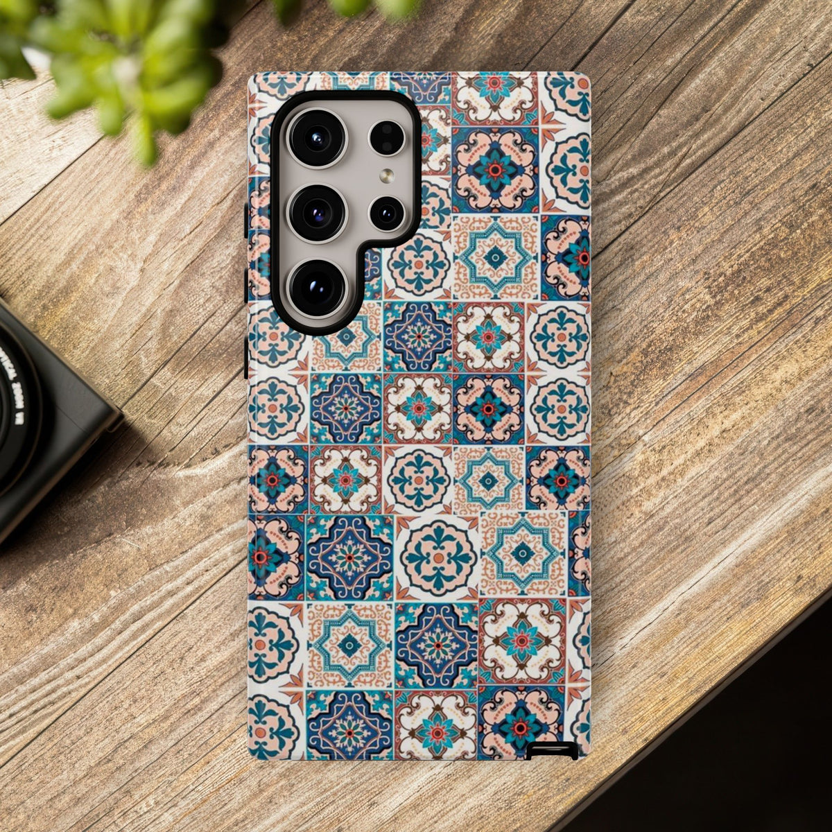 Vintage Mosaic Tile Graphic Tough Phone Cases