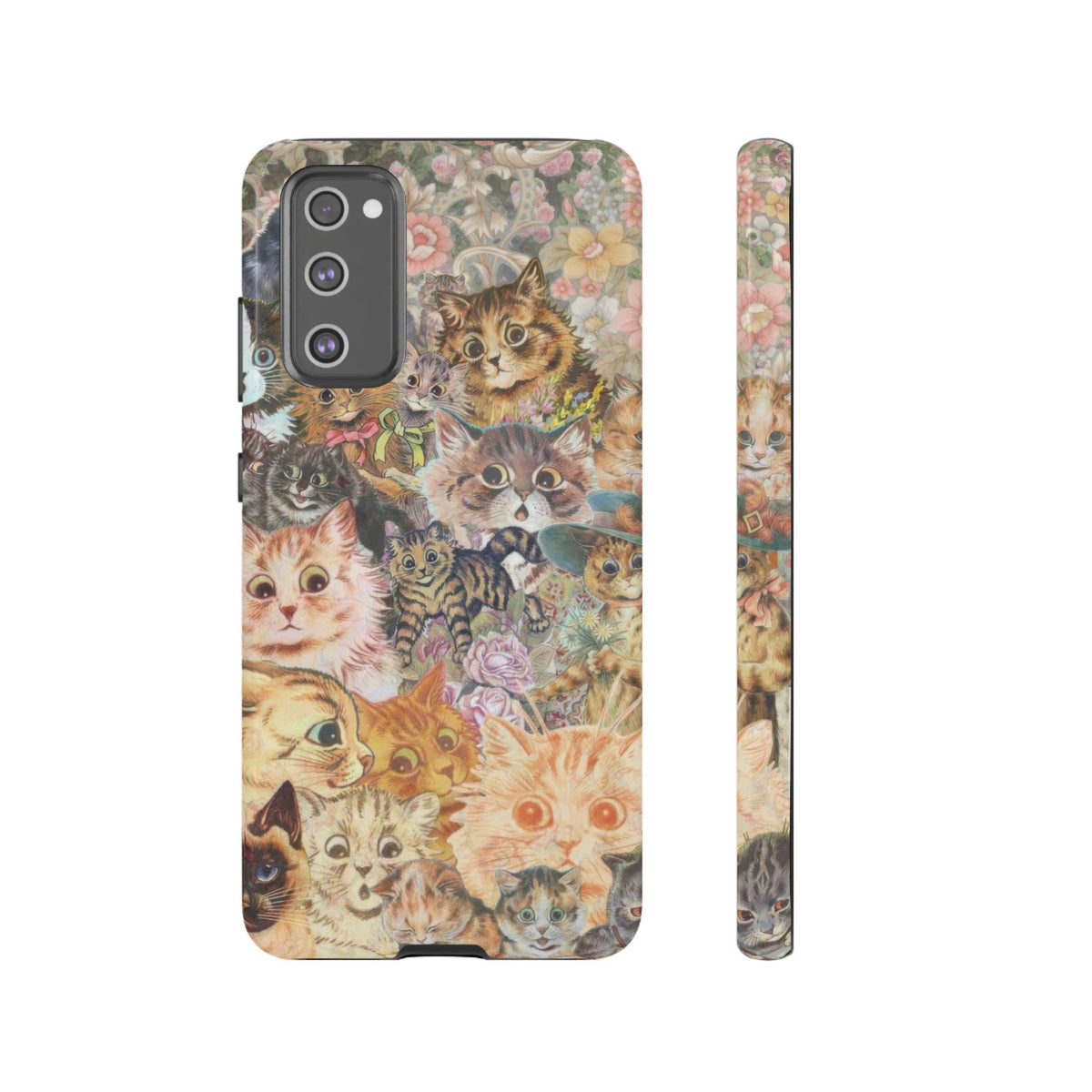 Aesthetic Cats Case - Vintage Kitty Graphic Tough Phone Cases