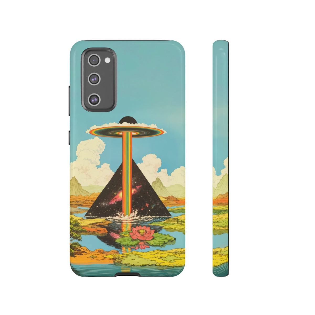 Vintage Alien UFO Graphic Tough Phone Cases