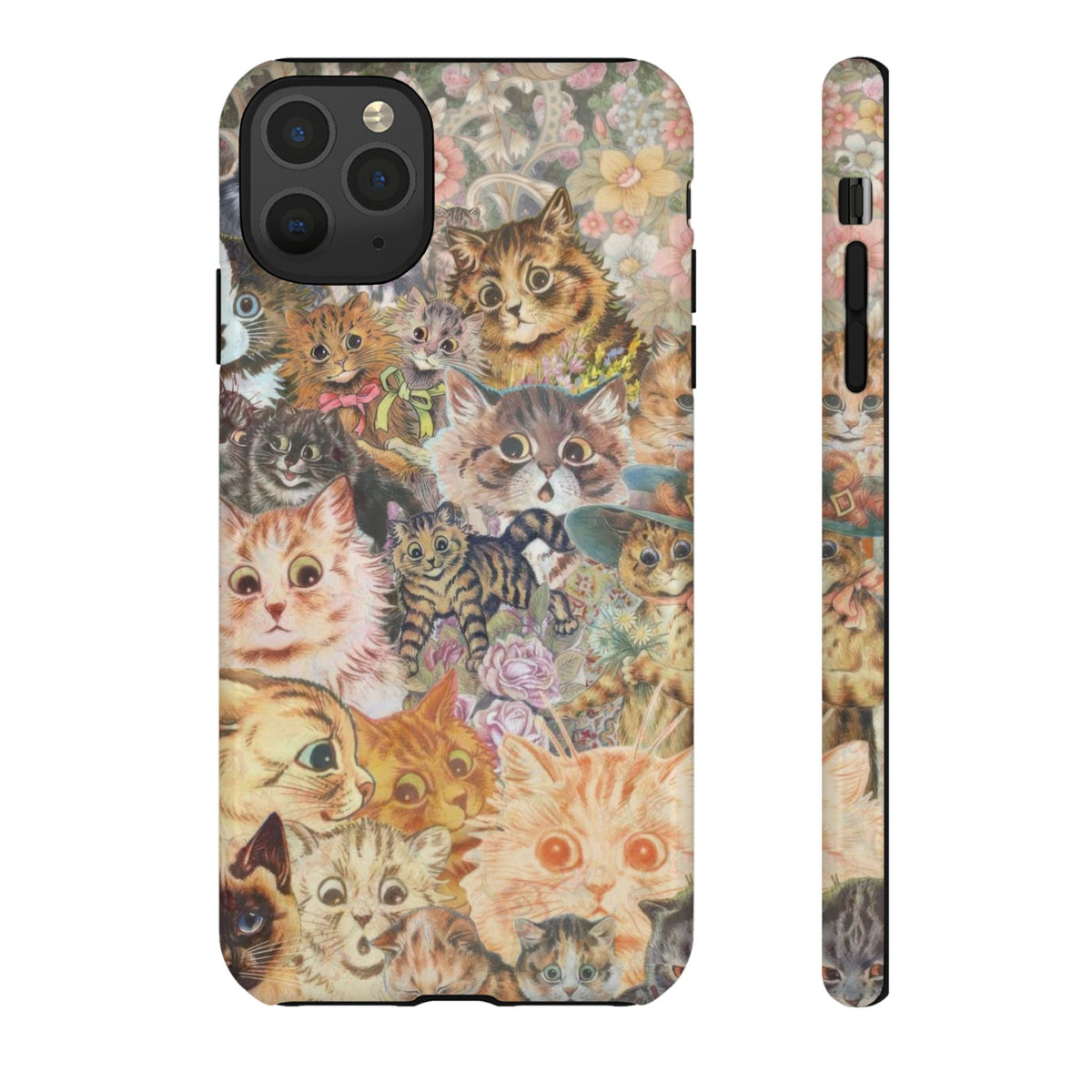 Aesthetic Cats Case - Vintage Kitty Graphic Tough Phone Cases