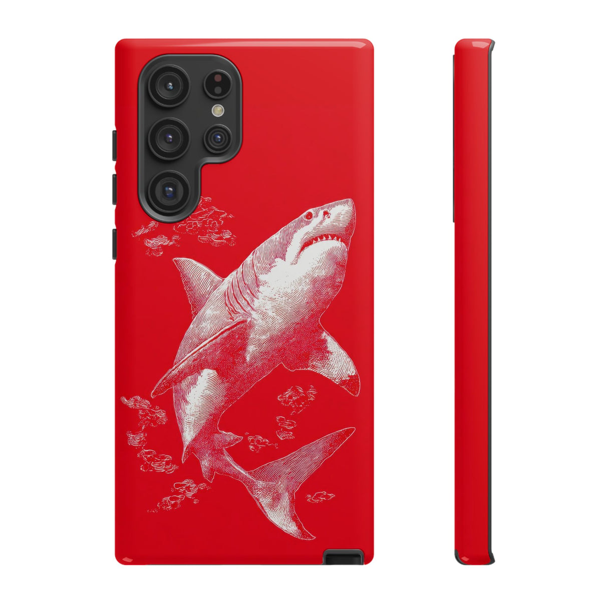 The Shark - Etching Style Series Graphic Tough Phone Cases