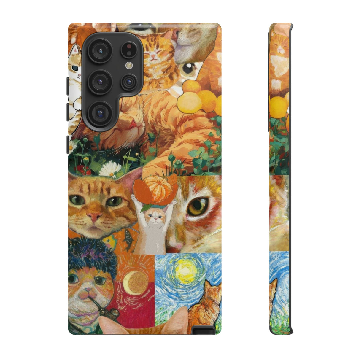 Aesthetic Cats Case - Vintage Kitty Graphic Tough Phone Cases