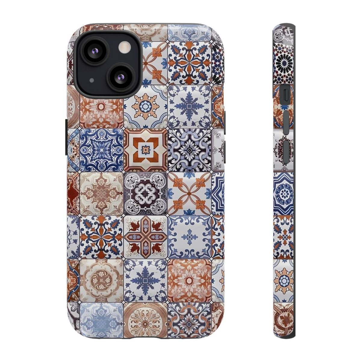 Vintage Mosaic Tile Graphic Tough Phone Cases