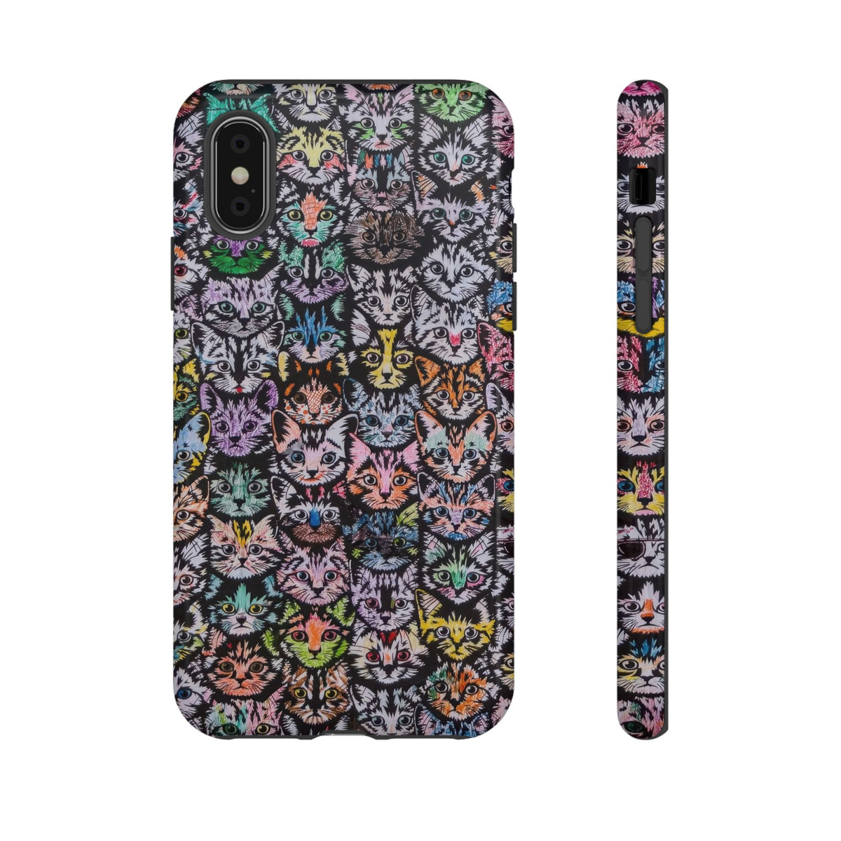 Aesthetic Cats Case - Vintage Kitty Graphic Tough Phone Cases