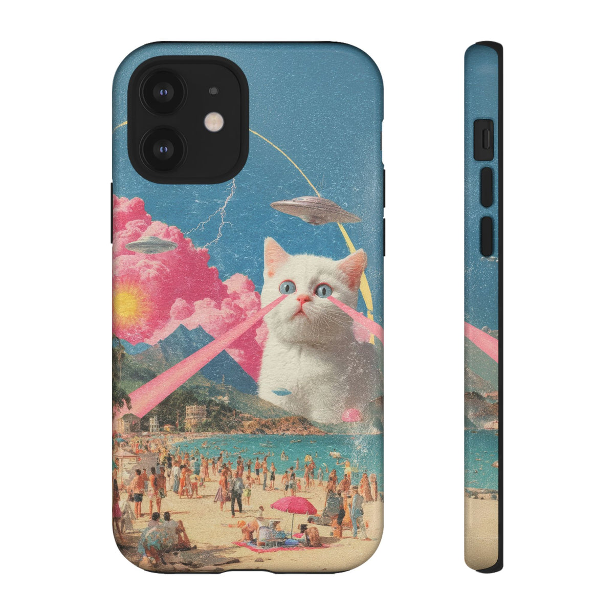 Vintage Alien UFO Graphic Tough Phone Cases