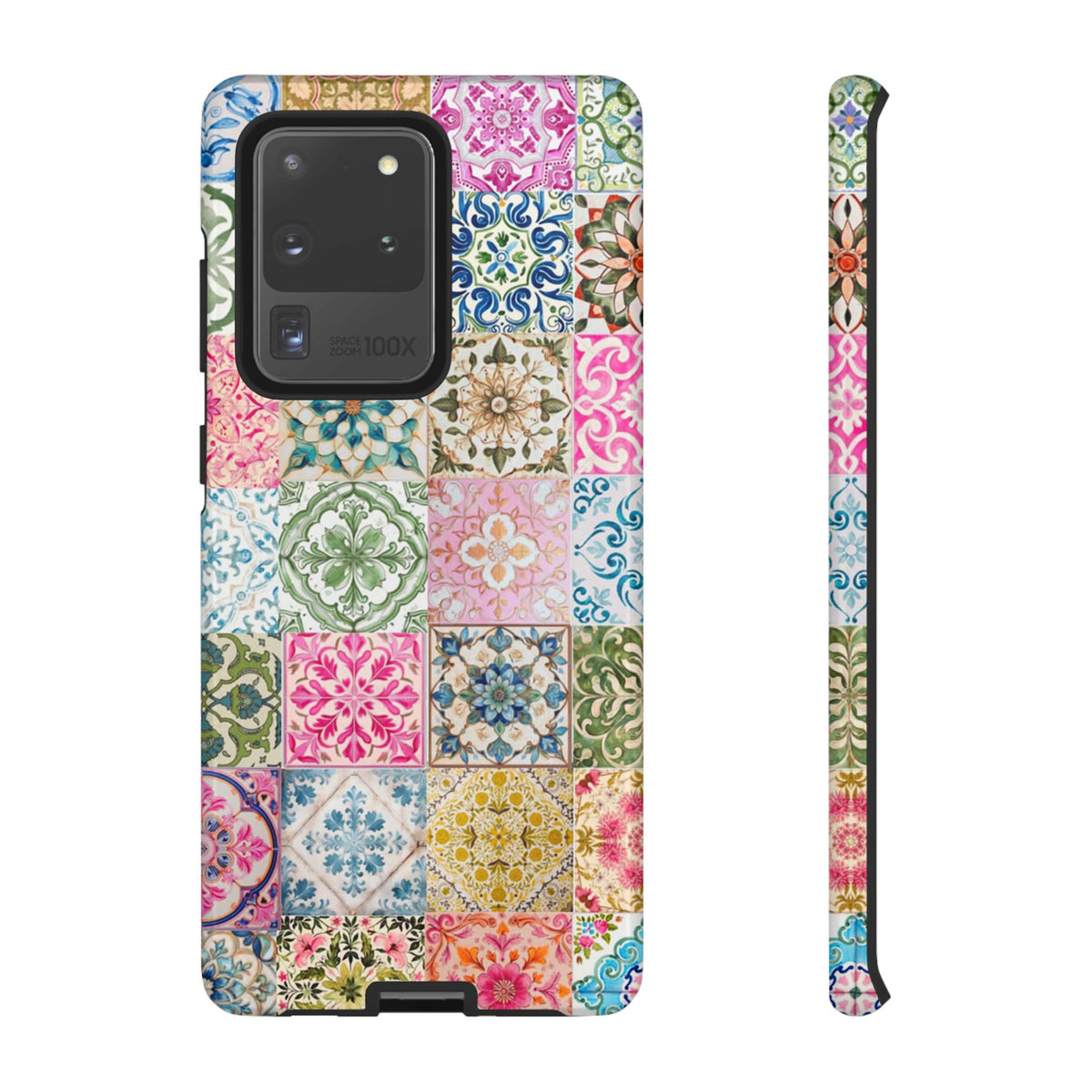 Vintage Mosaic Tile Graphic Tough Phone Cases