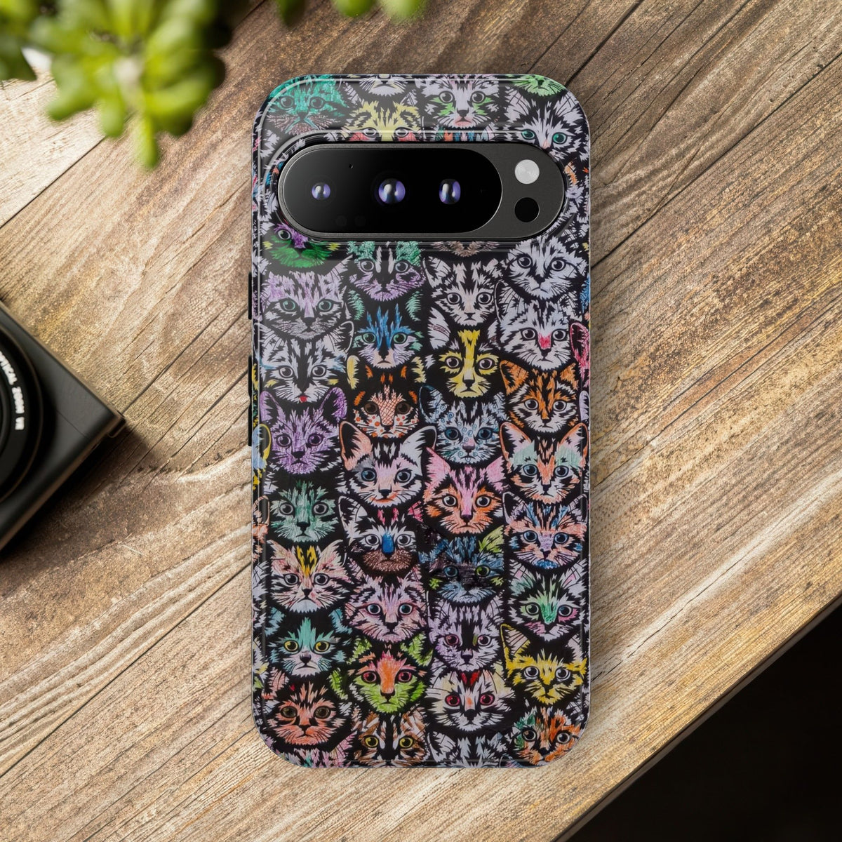 Aesthetic Cats Case - Vintage Kitty Graphic Tough Phone Cases
