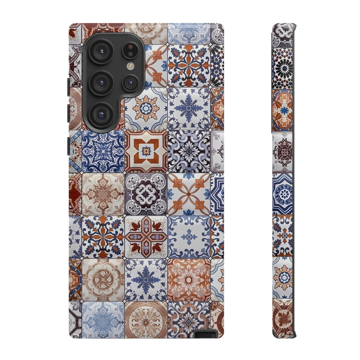 Vintage Mosaic Tile Graphic Tough Phone Cases