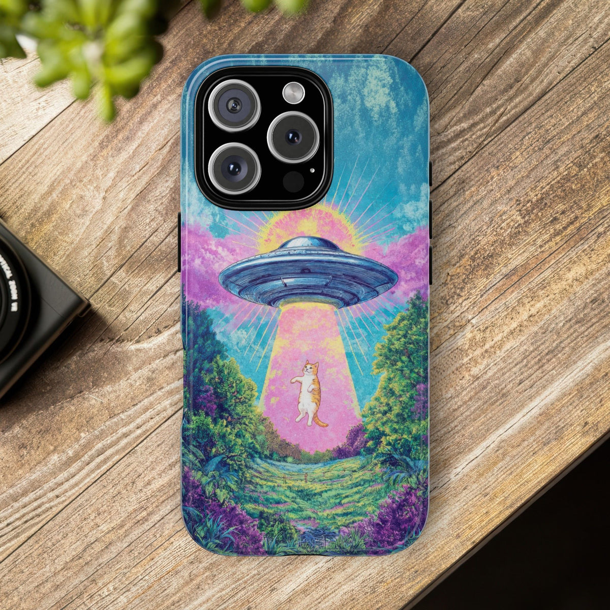 Vintage Alien UFO Graphic Tough Phone Cases