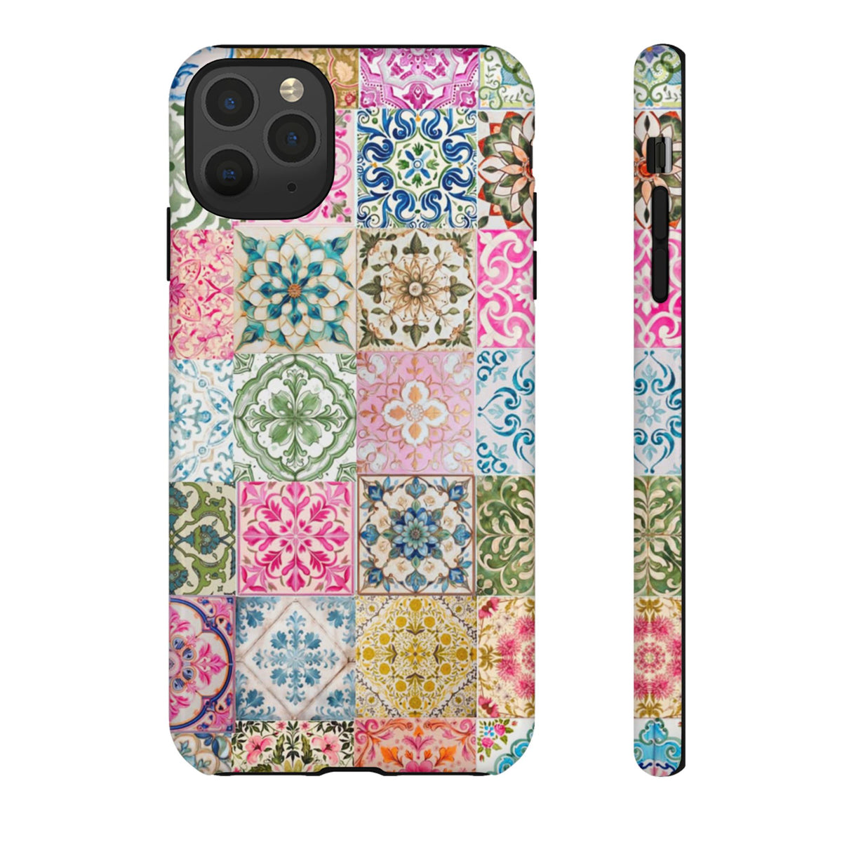 Vintage Mosaic Tile Graphic Tough Phone Cases