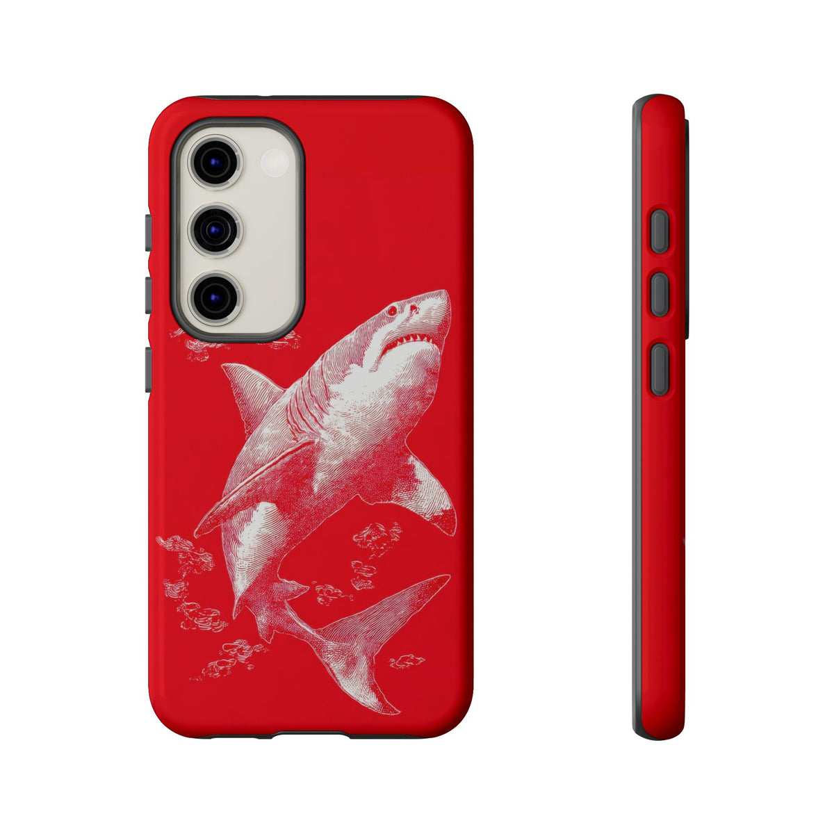 The Shark - Etching Style Series Graphic Tough Phone Cases