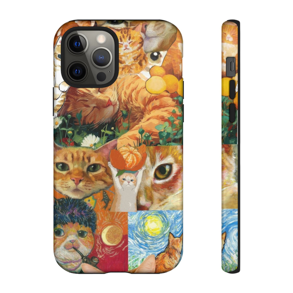 Aesthetic Cats Case - Vintage Kitty Graphic Tough Phone Cases