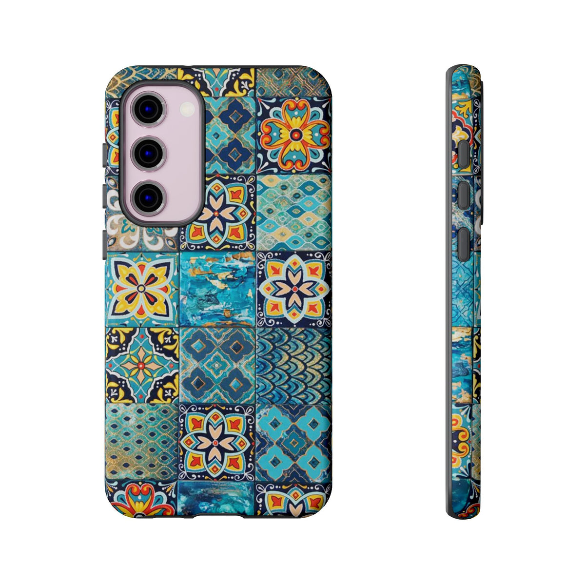 Vintage Mosaic Tile Graphic Tough Phone Cases
