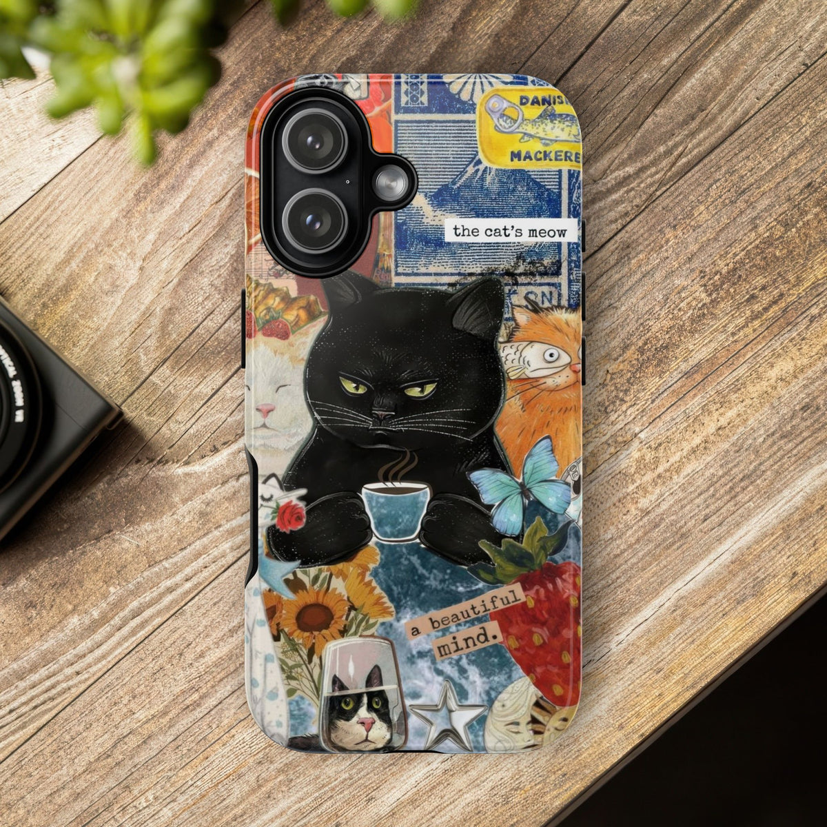 Aesthetic Cats Case - Vintage Kitty Graphic Tough Phone Cases