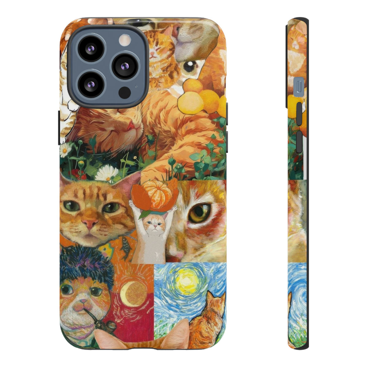 Aesthetic Cats Case - Vintage Kitty Graphic Tough Phone Cases