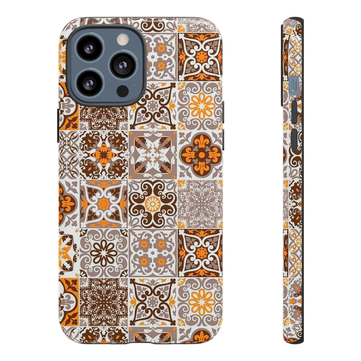 Vintage Mosaic Tile Graphic Tough Phone Cases
