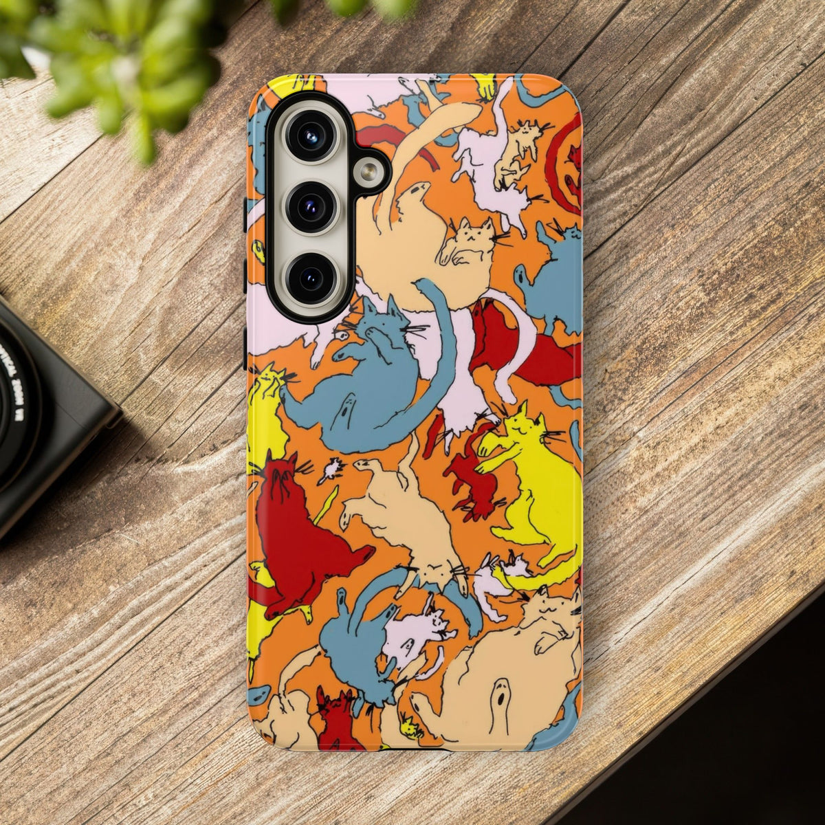 Aesthetic Cats Case - Vintage Kitty Graphic Tough Phone Cases