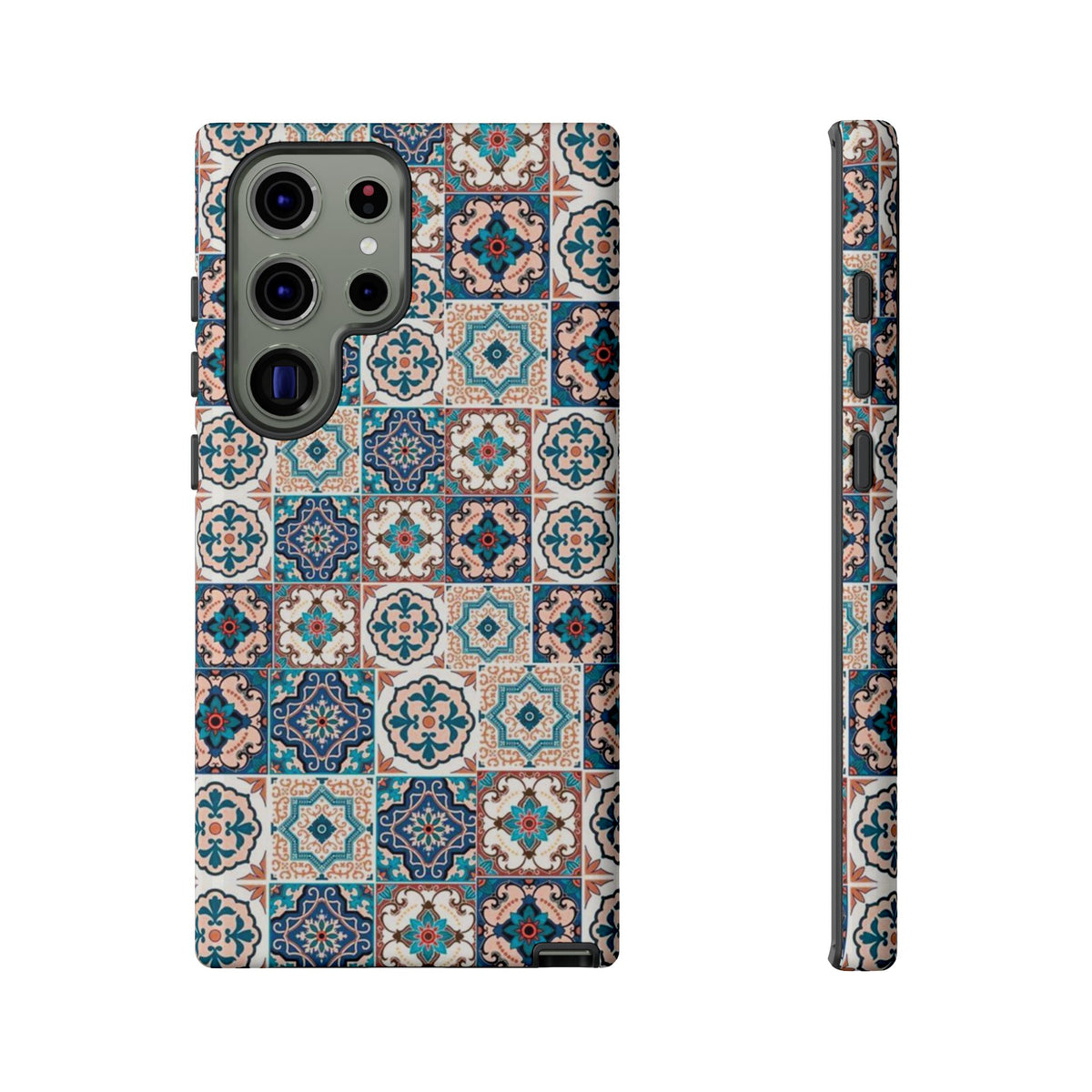 Vintage Mosaic Tile Graphic Tough Phone Cases