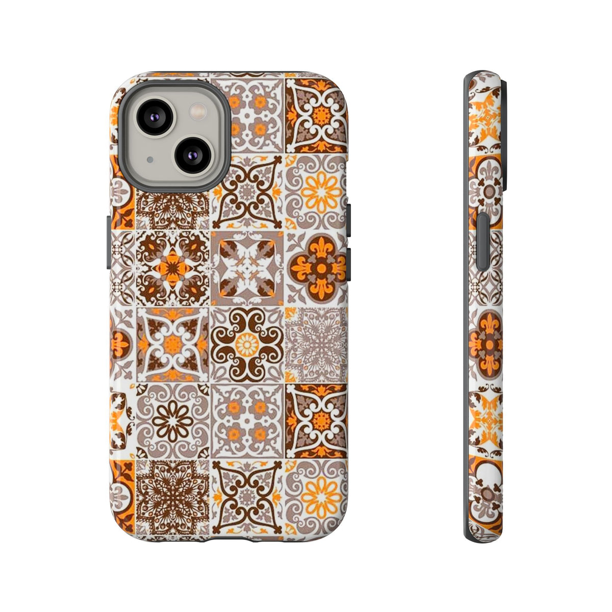 Vintage Mosaic Tile Graphic Tough Phone Cases