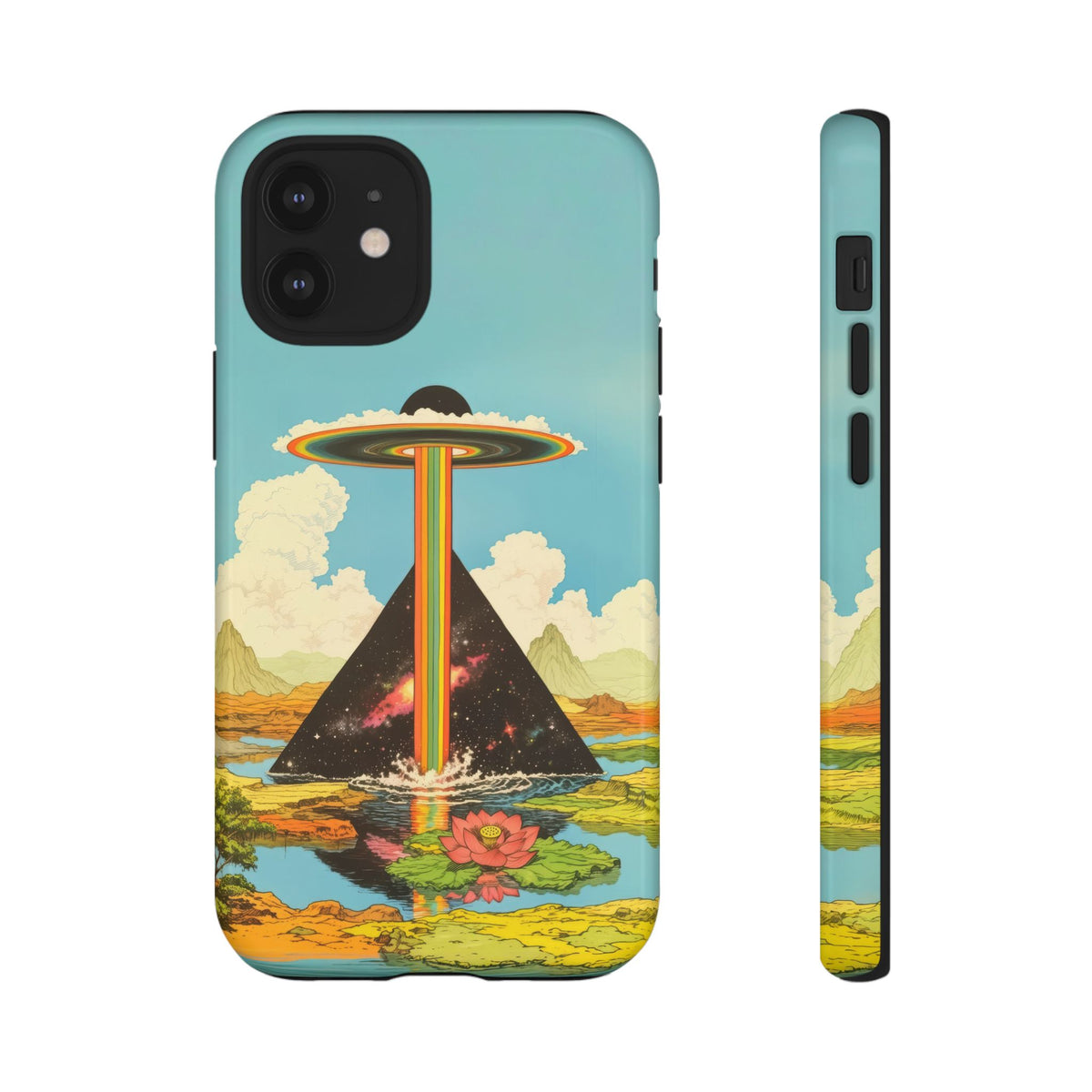 Vintage Alien UFO Graphic Tough Phone Cases