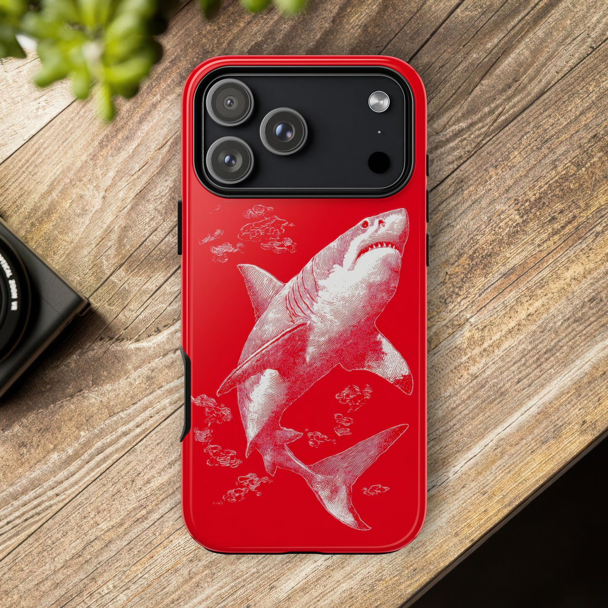 The Shark - Etching Style Series Graphic Tough Phone Cases