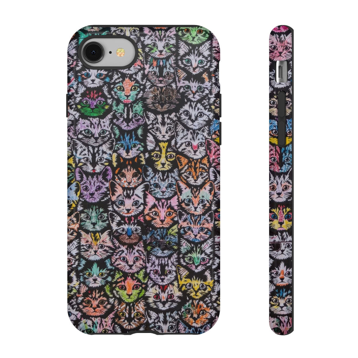 Aesthetic Cats Case - Vintage Kitty Graphic Tough Phone Cases