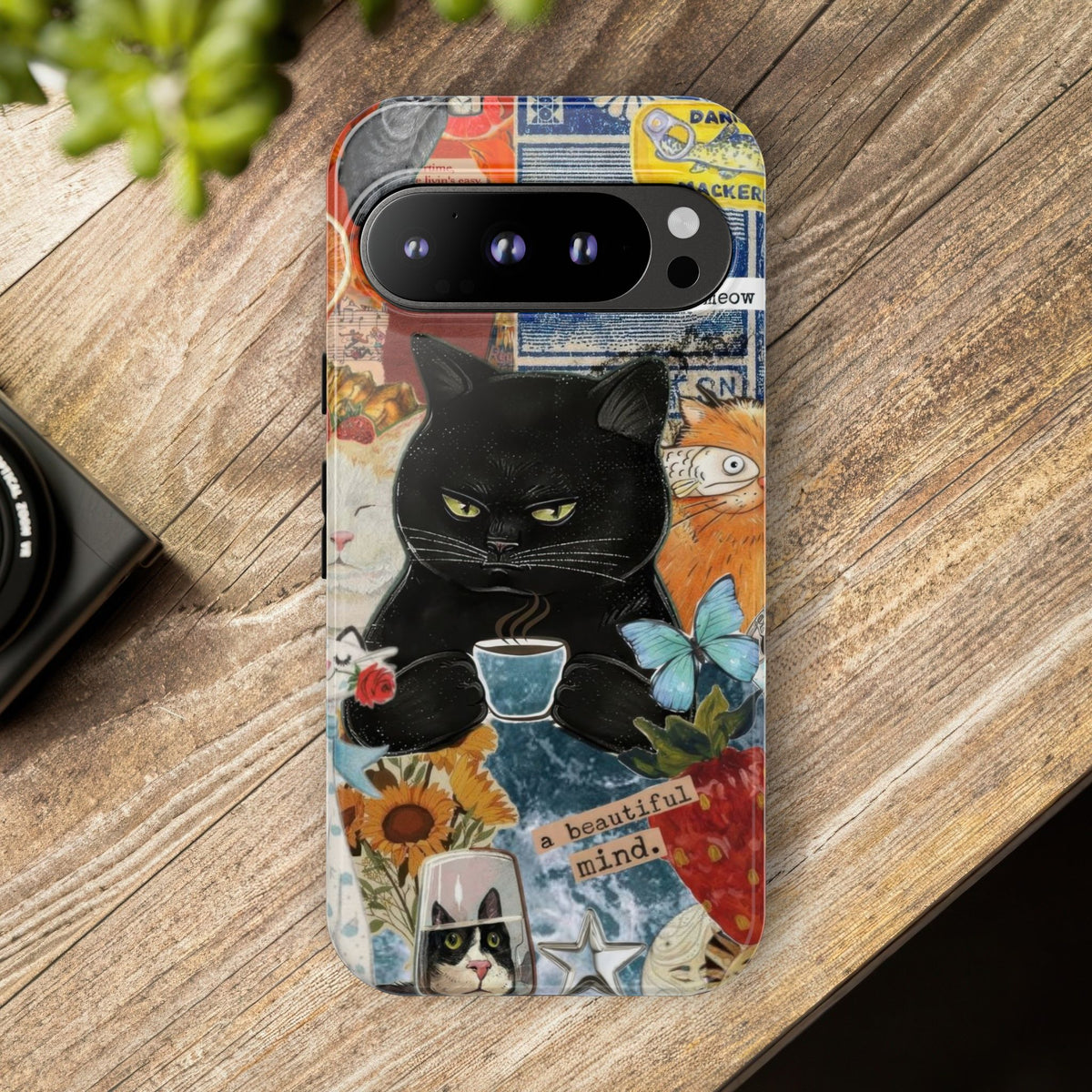 Aesthetic Cats Case - Vintage Kitty Graphic Tough Phone Cases
