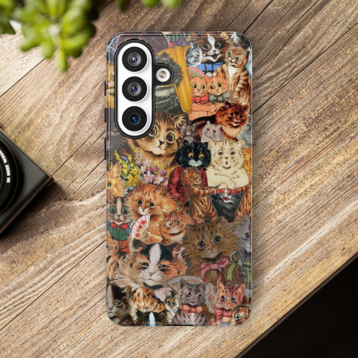 Aesthetic Cats Case - Vintage Kitty Graphic Tough Phone Cases