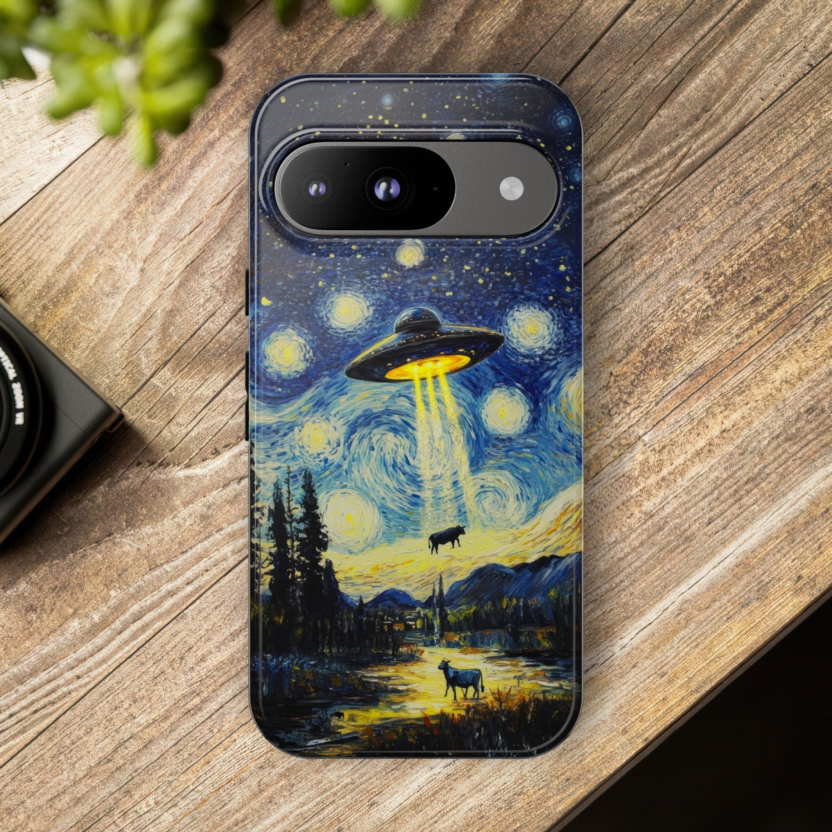 Vintage Alien UFO Graphic Tough Phone Cases