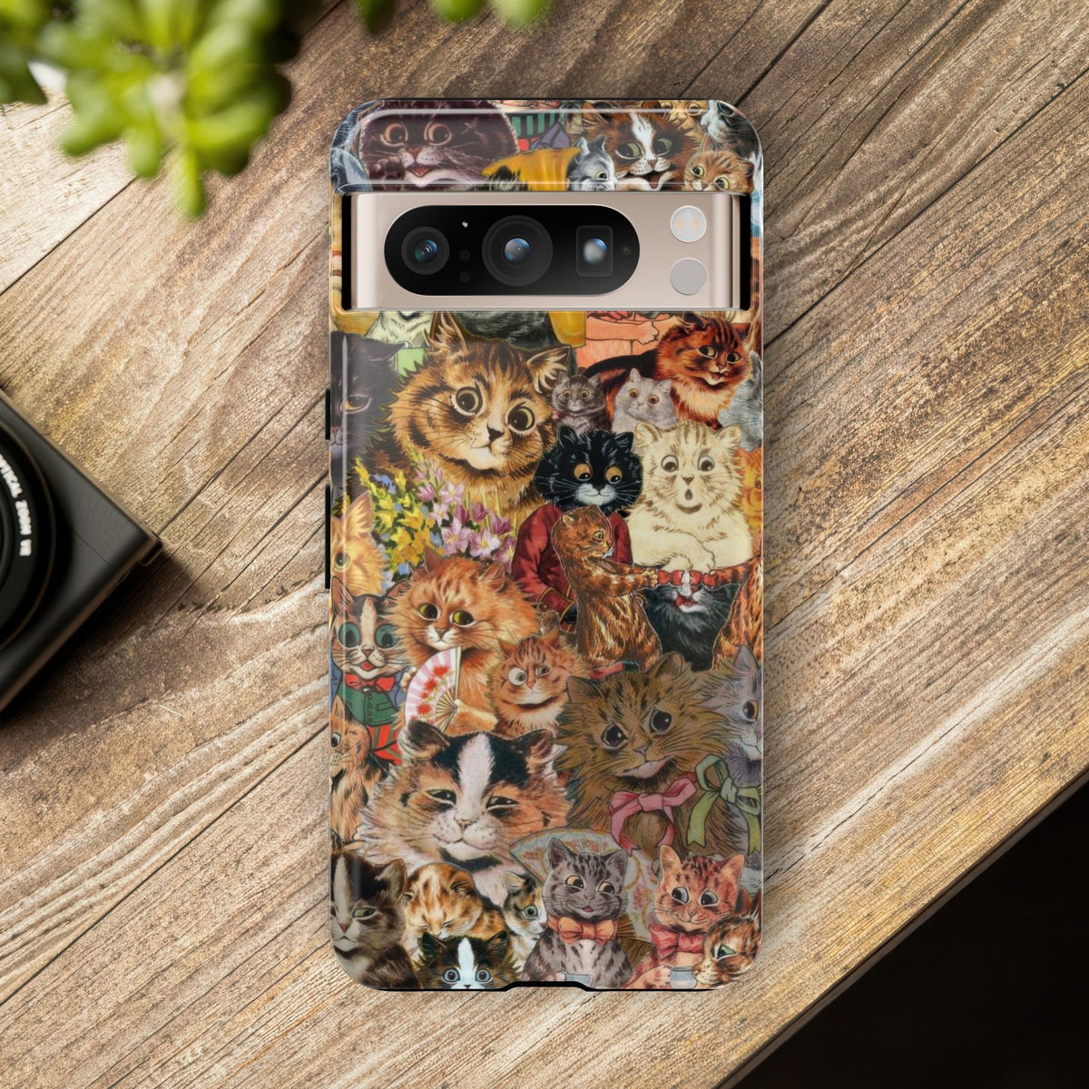 Aesthetic Cats Case - Vintage Kitty Graphic Tough Phone Cases