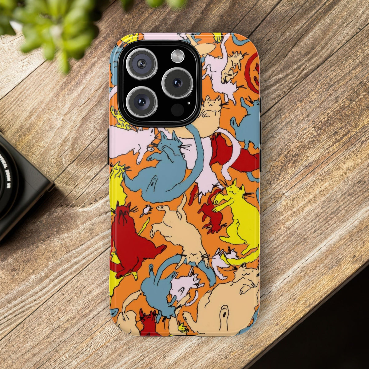 Aesthetic Cats Case - Vintage Kitty Graphic Tough Phone Cases
