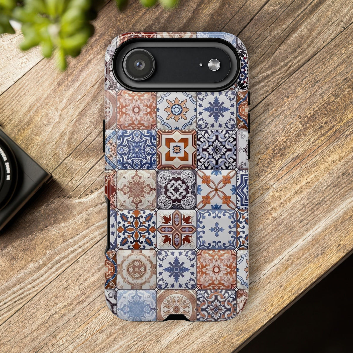 Vintage Mosaic Tile Graphic Tough Phone Cases