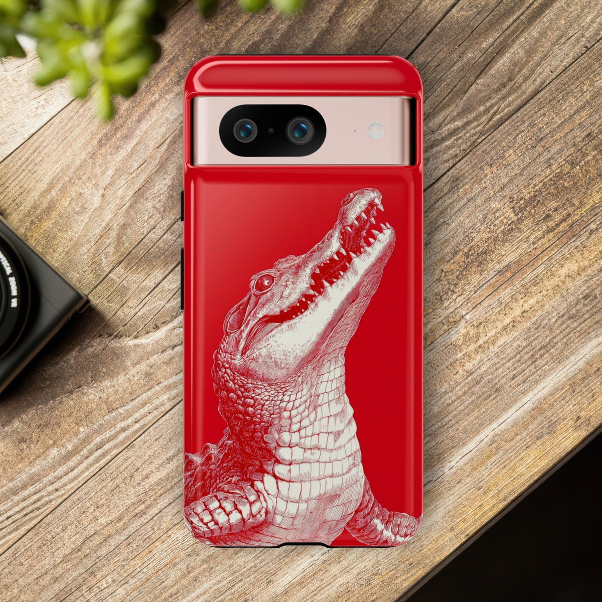 The Crocodile - Etching Style Series Graphic Tough Phone Cases