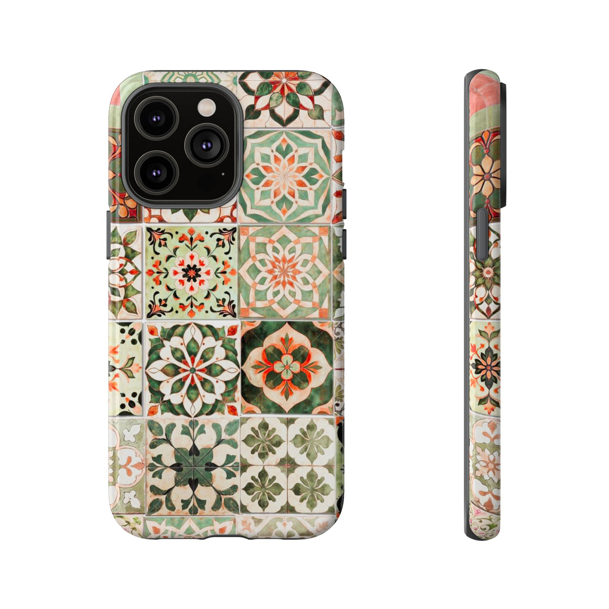 Vintage Mosaic Tile Graphic Tough Phone Cases