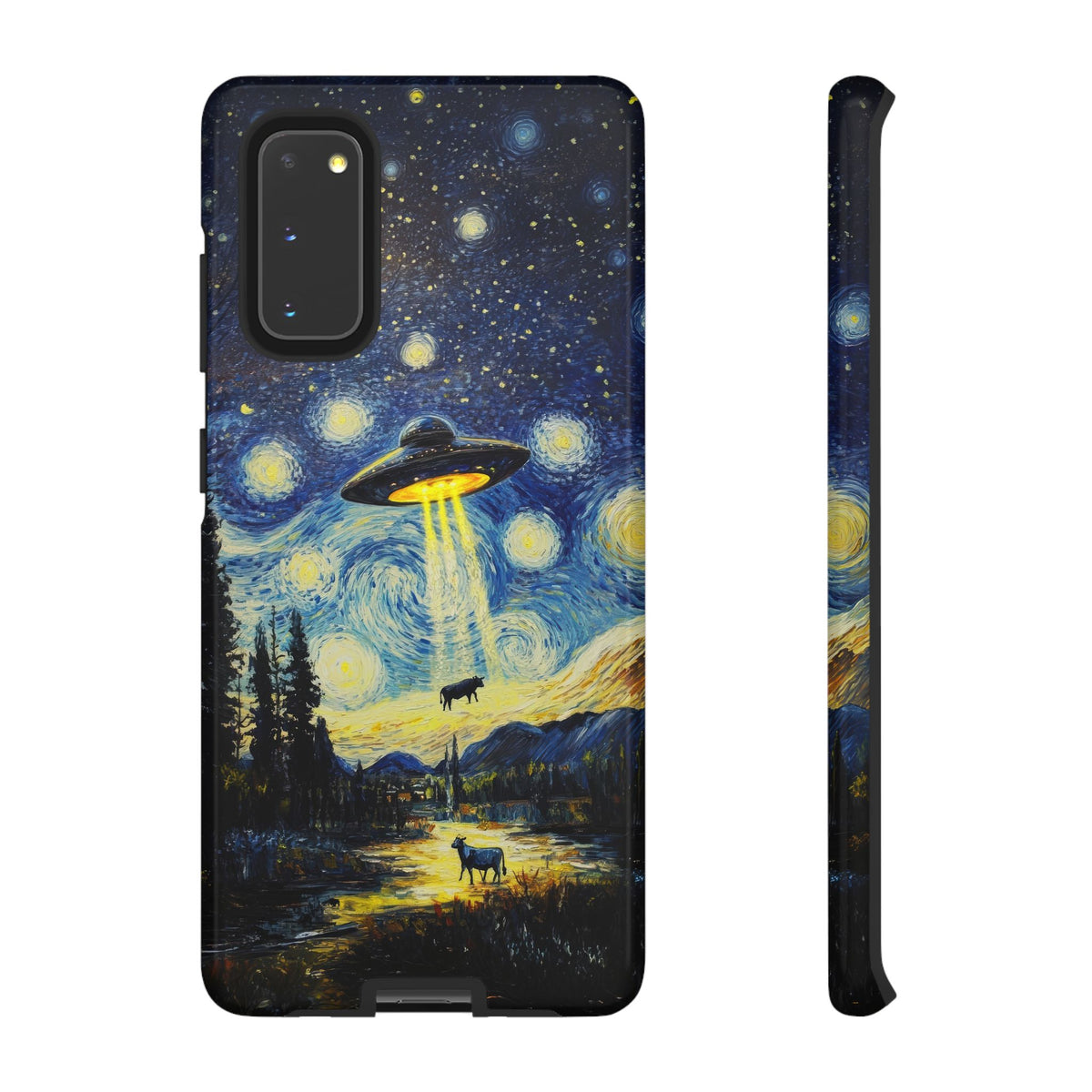 Vintage Alien UFO Graphic Tough Phone Cases