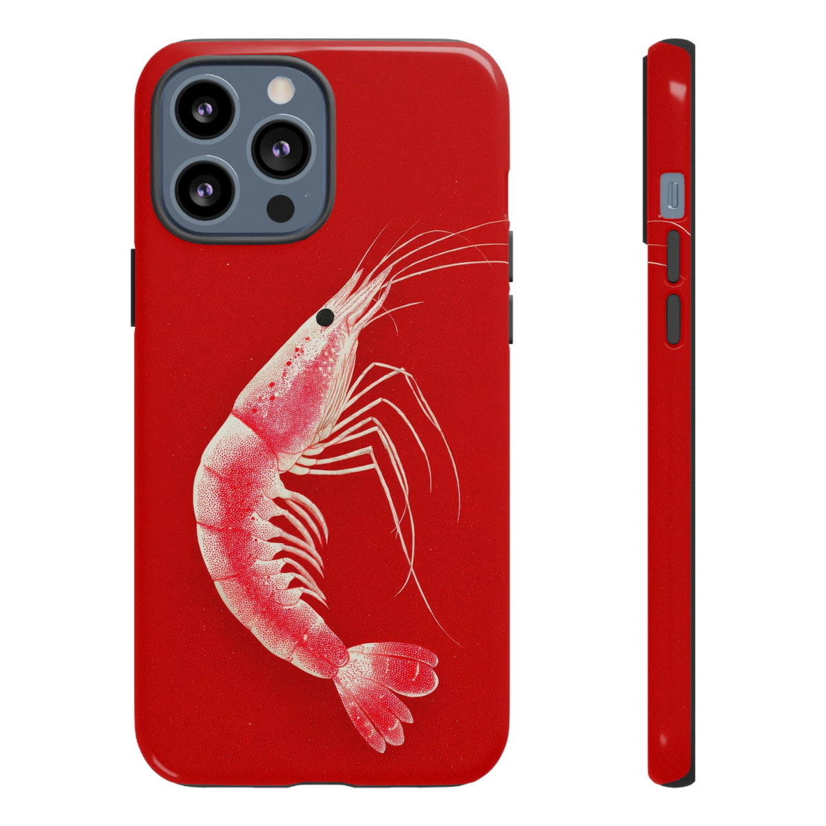 The Shrimp - Etching Style Series Graphic Tough Phone Cases