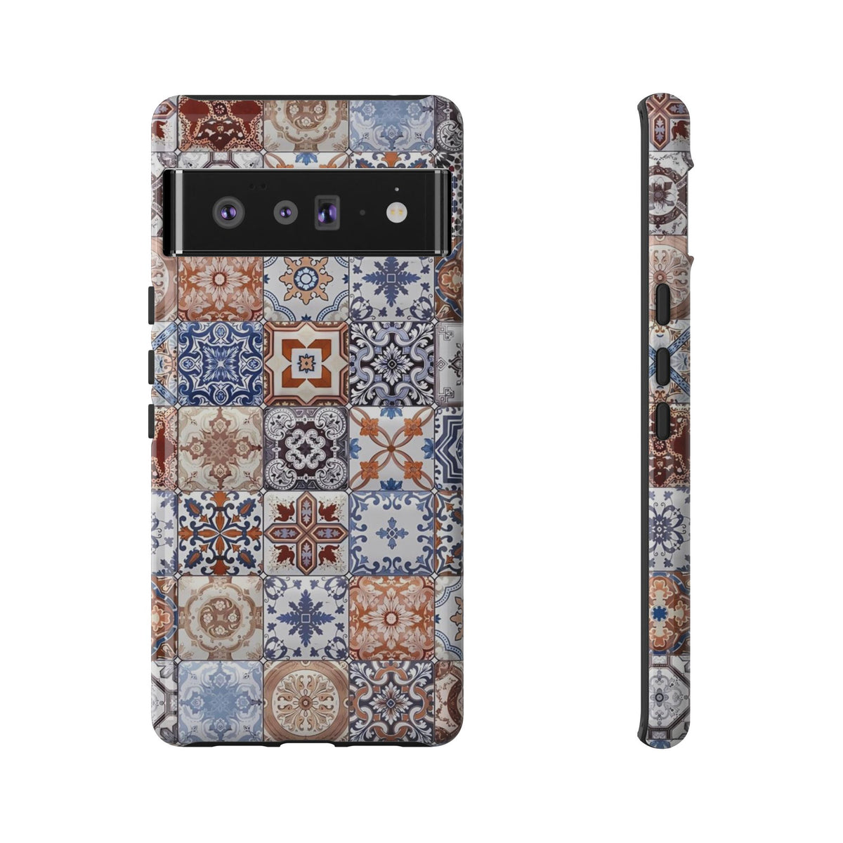 Vintage Mosaic Tile Graphic Tough Phone Cases